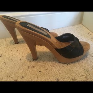 Black heels/sandals.  Size 5